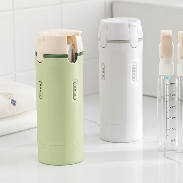 Your shower routine—ready to fly